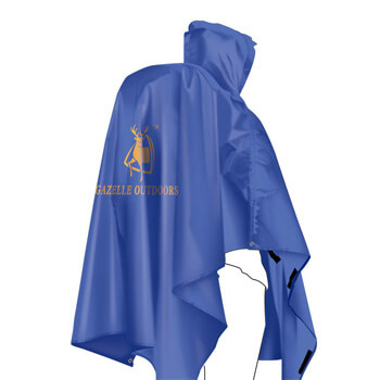 Single person poncho raincoat backpack cover H07