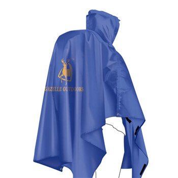 Single person poncho raincoat backpack cover H07
