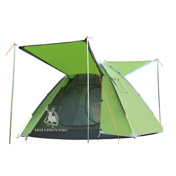 3-4 man double layer automatic speed-open pop up tent H15